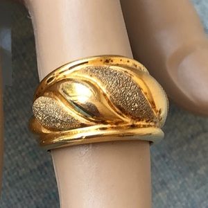 Veronese Italy sterling silver gold vermeil ring